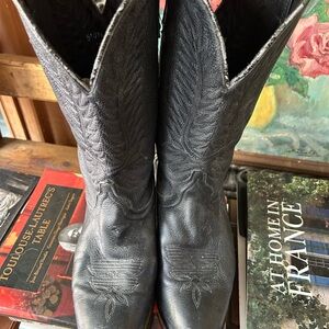 Black Western Leather Boots